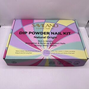 Saviland Excelsior Nails Art‎ Dip Powder Nail Kit 20 Colors NEW